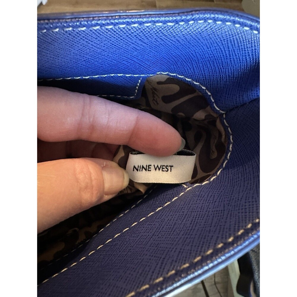 Nine West Royal Blue Handbag/Tote - Picture 9 of 11